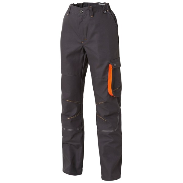 Pantalon de Travail G-Rok Gris Carbone/Orange