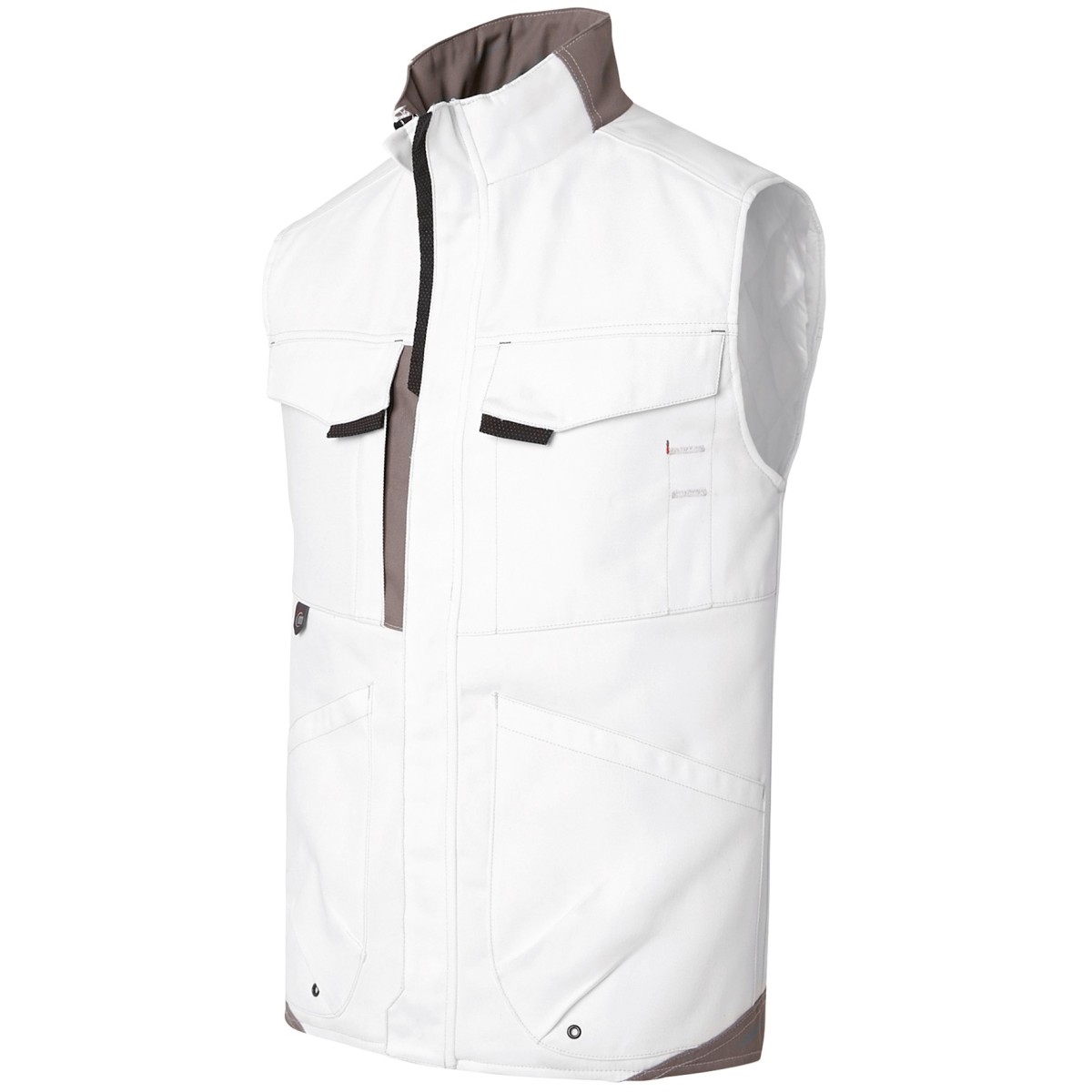 Gilet matelassé white & pro : vêtements pour peintre professionnel par Molinel