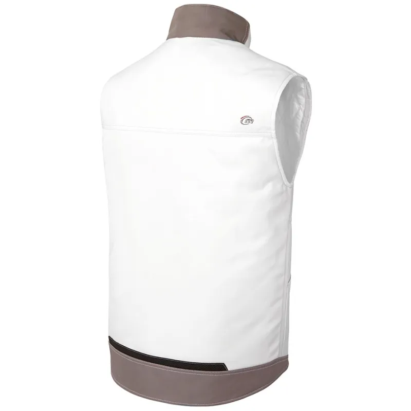 White & Pro quilted waistcoat: clothing for professional painters by Molinel