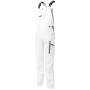 White & Pro White/Grey Work Bib and Brace