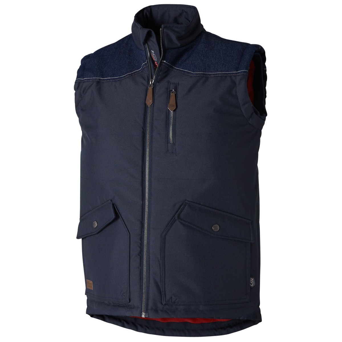 Denim body warmer - Molinel