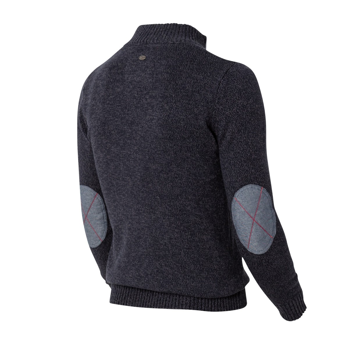 Denim high collar jumper - Molinel
