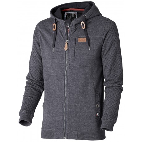 DENIM Hooded Zip Sweatshirt