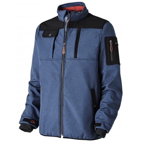 Veste Softshell Denim Bleu Marine - Fin de Série