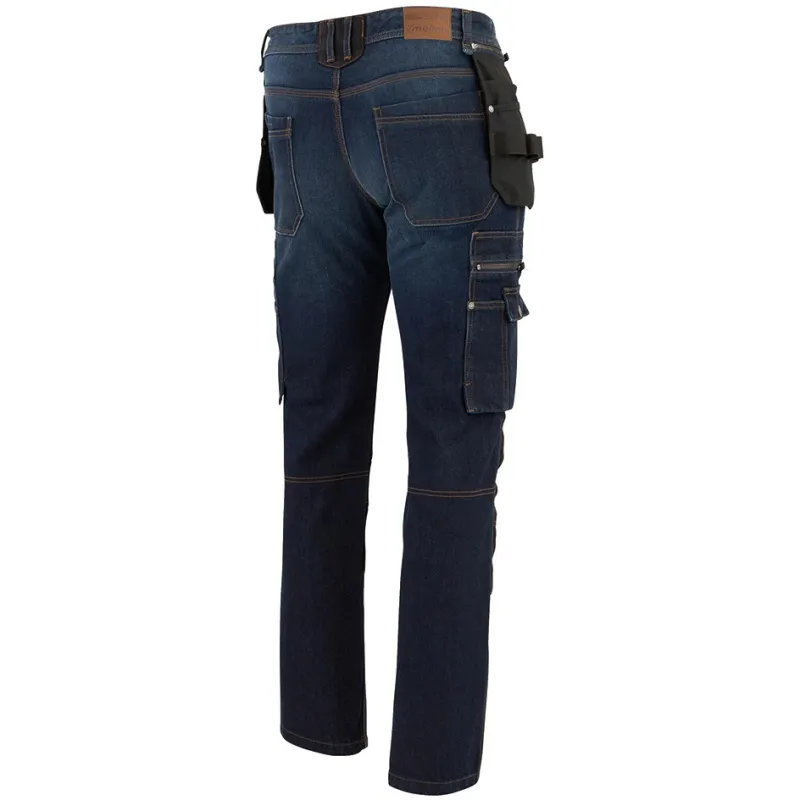 Denim kneepad jeans with holster pockets - Molinel