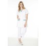 Tunique de Travail Femme Valentine Blanc/Lagon
