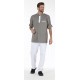 Tuniques homme ALBAN Taupe/Blanc
