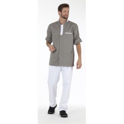 Tuniques homme ALBAN Taupe/Blanc