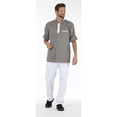 Tuniques homme ALBAN Taupe/Blanc