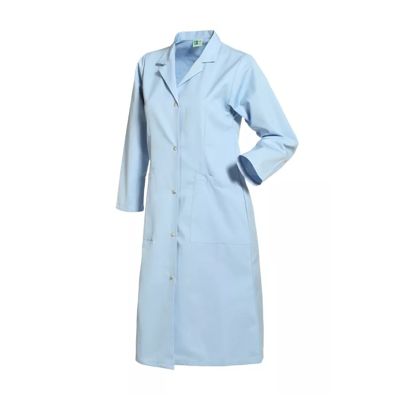 Blouse de Travail Femme SANDRA Bleu Ciel Collectivités Bien Etre