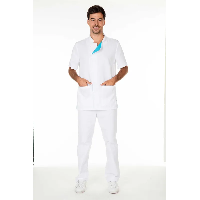 Tunique Homme Jules - Blanc & Bleu
