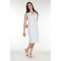 Blouse de Travail Femme Laurene Sans Manches Gris Perle/Rosa