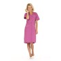 Blouse de Travail Femme Laurene Manches Courtes Rosa/Blanc