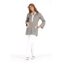Tunique de Travail Femme Albane Taupe/Blanc