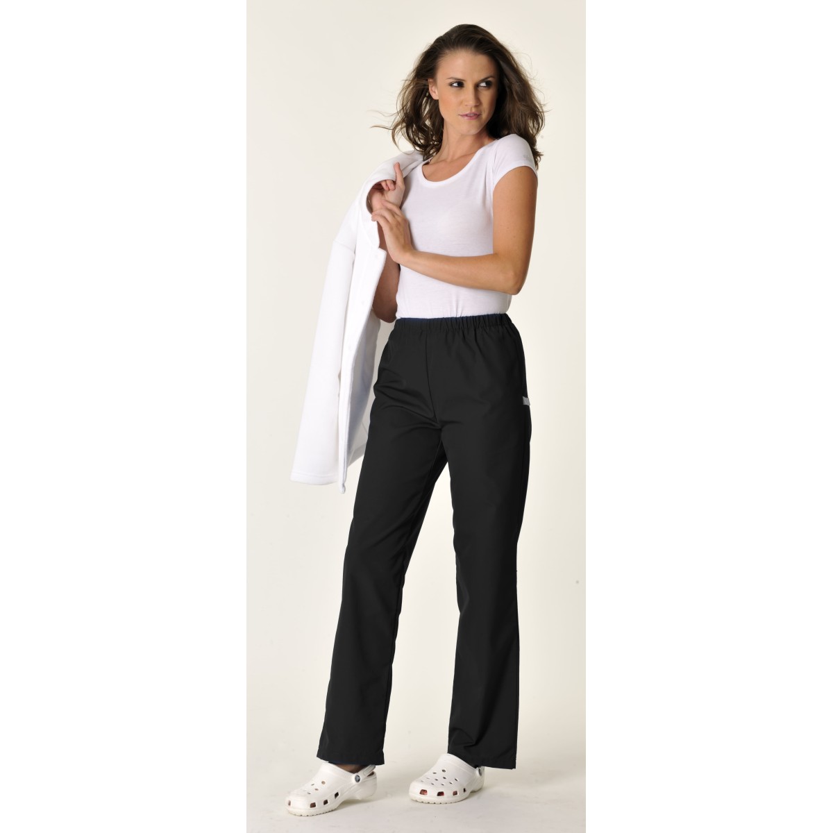 Pantalon Décontracté Noir Femme Mixit Taille M - Coupe Courte (longueur Intérieure 29") - Occasion Très Bon état