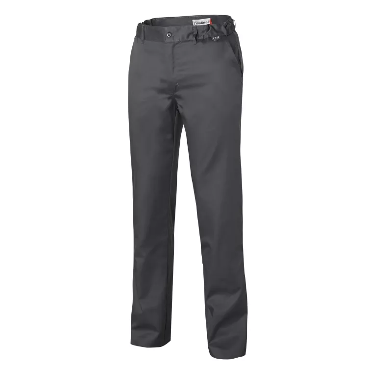 Pebeo Charcoal Grey Chef’s Trousers – Unisex & Functional | Molinel