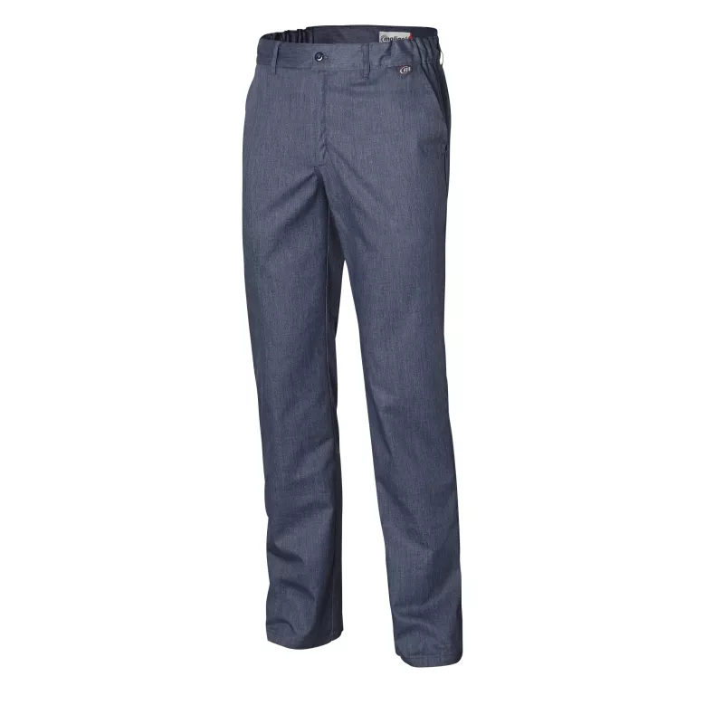 Pantalon de Cuisine Pebeo Bleu denim - Mixte & Fonctionnel | Molinel