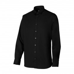 Chemise Serveur Homme Manches Longues Noir