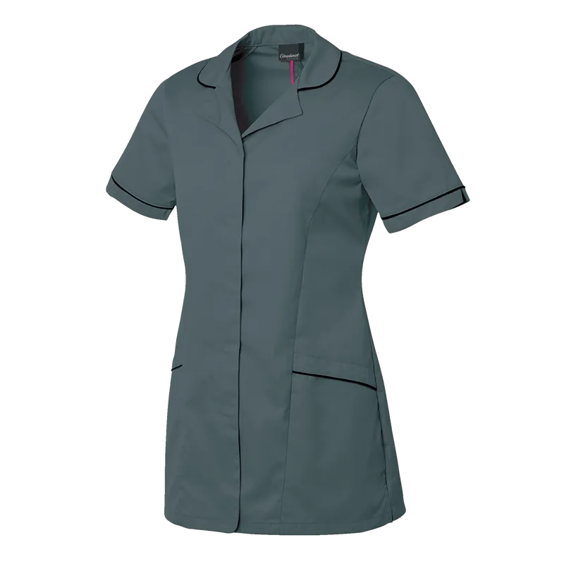 TUNIQUE PRO FEMME ALEXIA GRIS BITUME NOIR