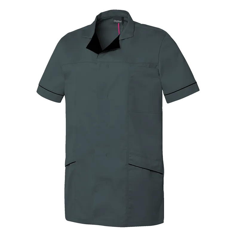 TUNIQUE HOMME ALEXIS GRIS BITUME & NOIR