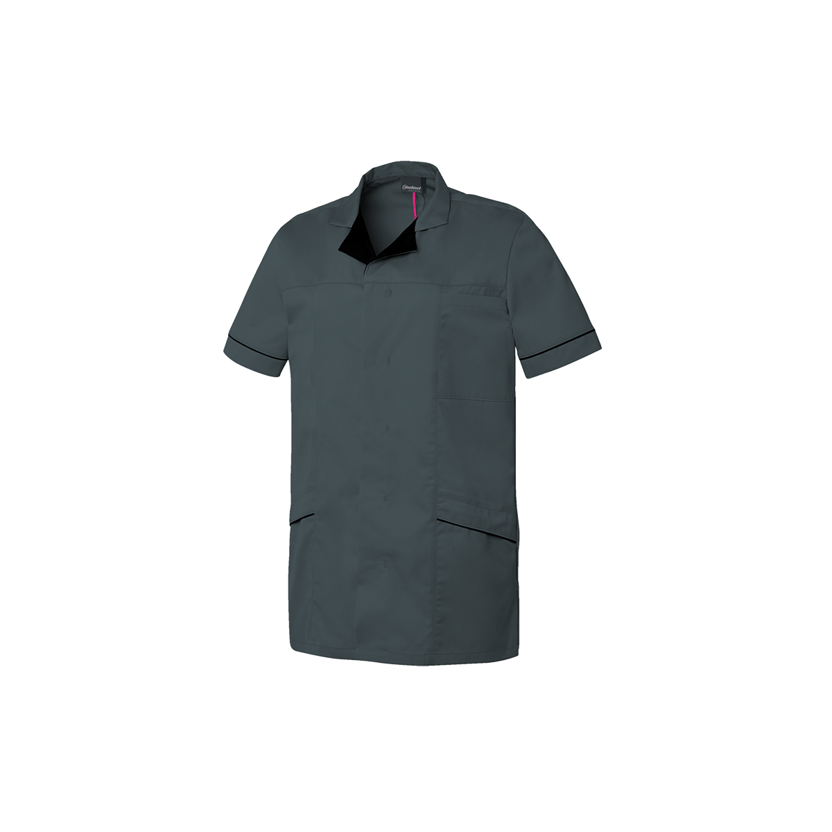 TUNIQUE HOMME ALEXIS GRIS BITUME & NOIR