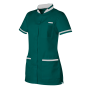 Tunique de Travail Femme Angèle Vert Opale/Blanc