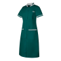 Blouse de Travail Femme Angelina Vert Opale/Blanc
