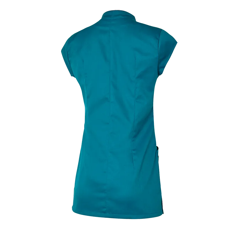 TUNIQUE FEMME CALISTA BLEU CANARD & NOIR DOS