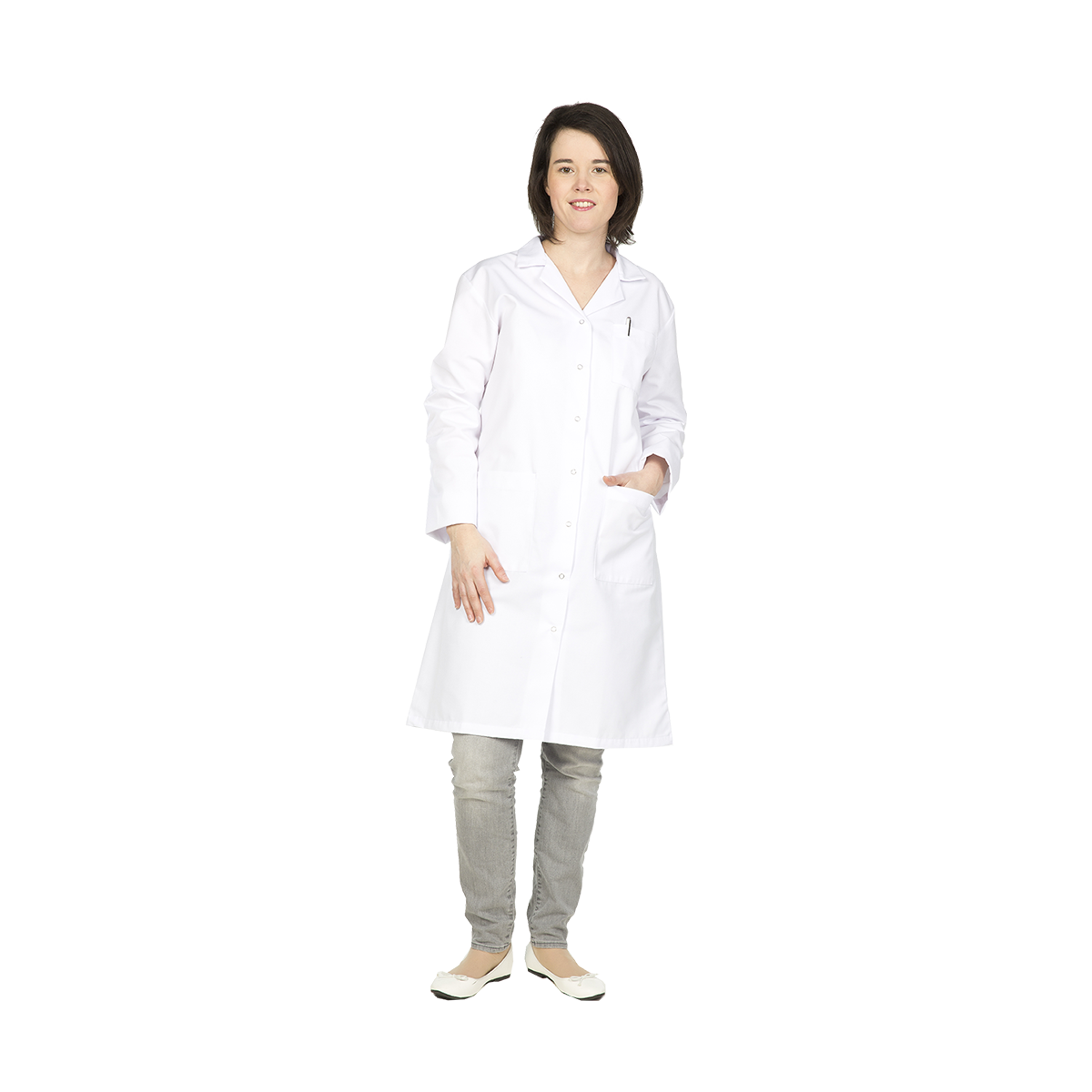 BLOUSE BLANCHE FEMME DELPHES COTON
