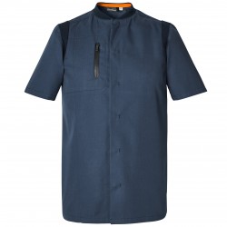 Veste Ajustée de Cuisine Homme Bleu Marine Lavé Chill