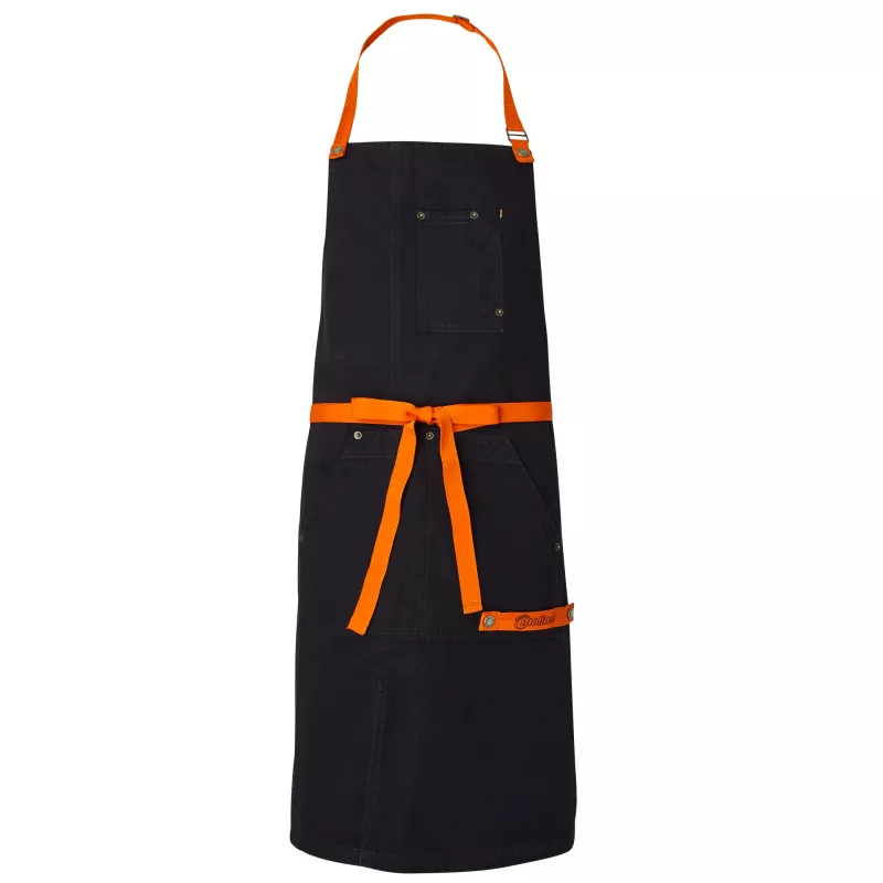 Tablier à Bavette 100% Coton Orange & Bleu Chill