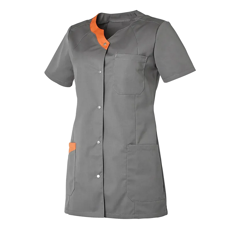 TUNIQUE FEMME ELOISE GRIS MOYEN & CORAIL