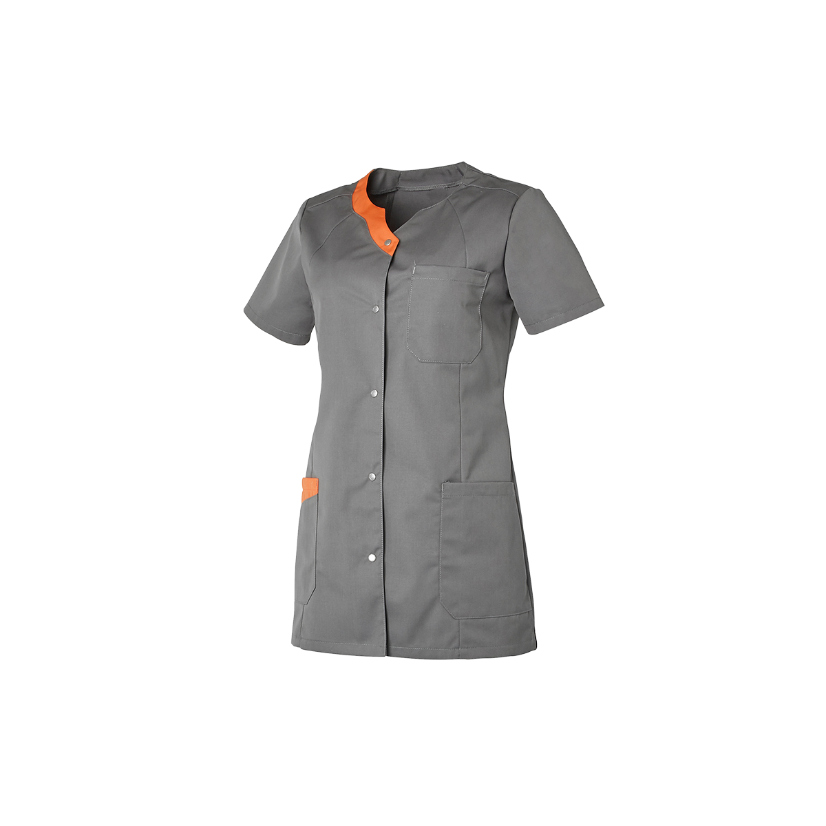 TUNIQUE FEMME ELOISE GRIS MOYEN & CORAIL