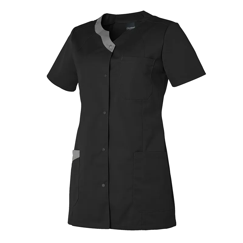 TUNIQUE FEMME ELOISE NOIR & GRIS MOYEN