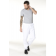 PANTALON BLANC MIXTE JAVA COTON