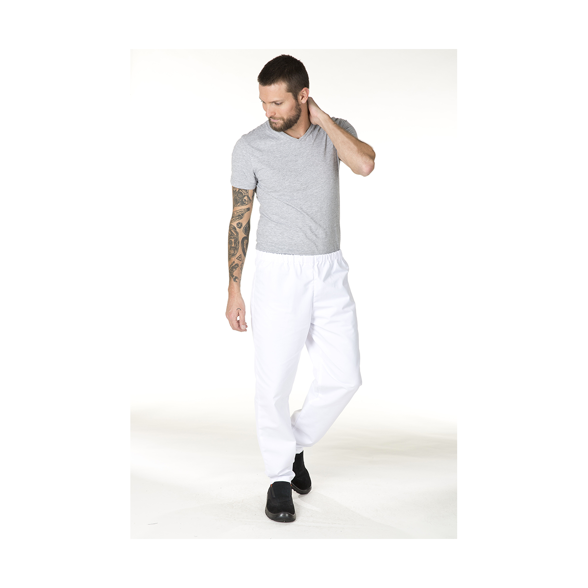 PANTALON BLANC MIXTE JAVA PC