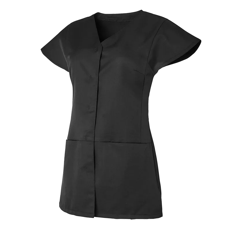 TUNIQUE FEMME LILOU NOIR SANS MANCHE