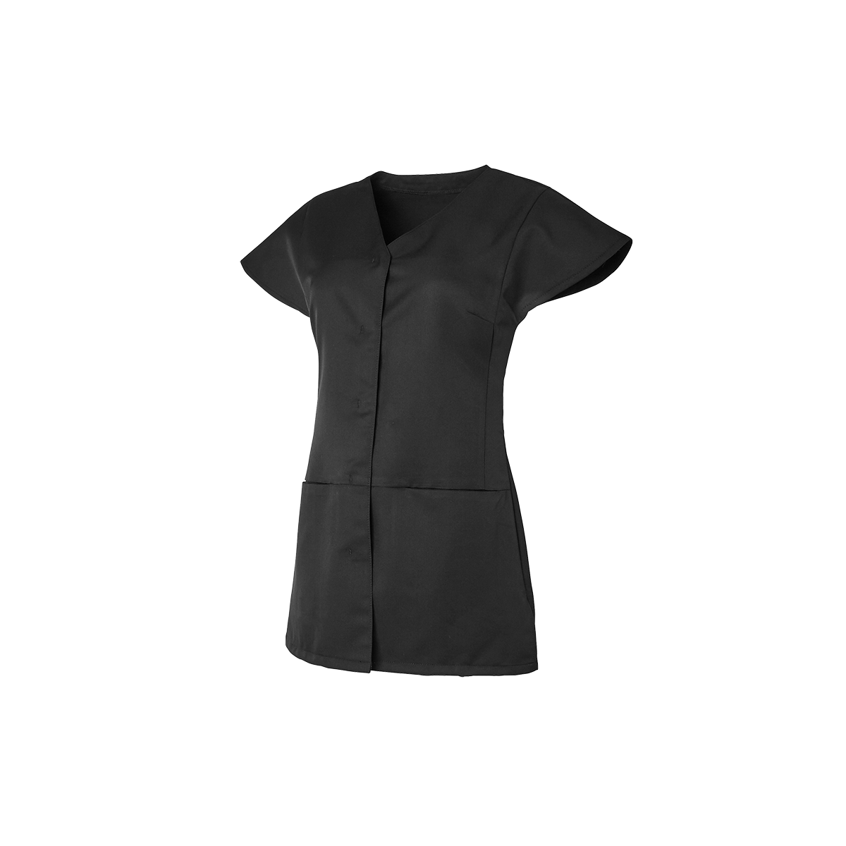 TUNIQUE FEMME LILOU NOIR SANS MANCHE