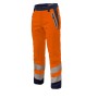 Luklight Neon Orange/Navy High Visibility Softshell Trousers