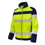 Blouson de Travail Haute Visibilité Fluopro Jaune Fluo/Marine