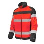 Fluopro Neon Red/Charcoal High-Visibility Work Jacket