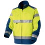 Blouson de Travail Haute Visibilité Luklight Jaune Fluo/Blade Blue