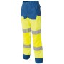 Luklight Neon Yellow/Blade Blue High Visibility Knee Pad Trousers