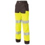 Luklight Neon Yellow/Charcoal High Visibility Work Trousers