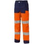 Pantalon de Travail Haute Visibilité Luklight Orange Fluo/Marine