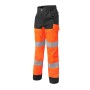 Luklight Neon Orange/Charcoal High Visibility Work Trousers