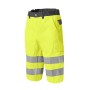 Luklight Neon Yellow/Charcoal High Visibility Work Bermuda Shorts