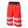 Luklight Neon Red/Charcoal High Visibility Work Bermuda Shorts