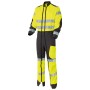 Luklight Neon Yellow/Charcoal High Visibility Double Zip Work Coverall