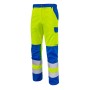 Fluopro Neon Yellow/Bugatti Blue High-Visibility Work Trousers